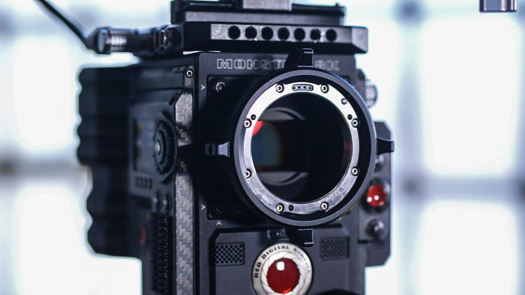 Vintage film camera and reel-to-reel editing equipment in a production studio