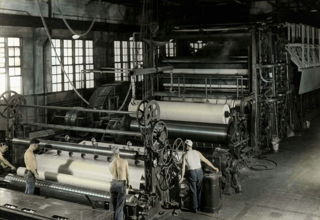old printing press